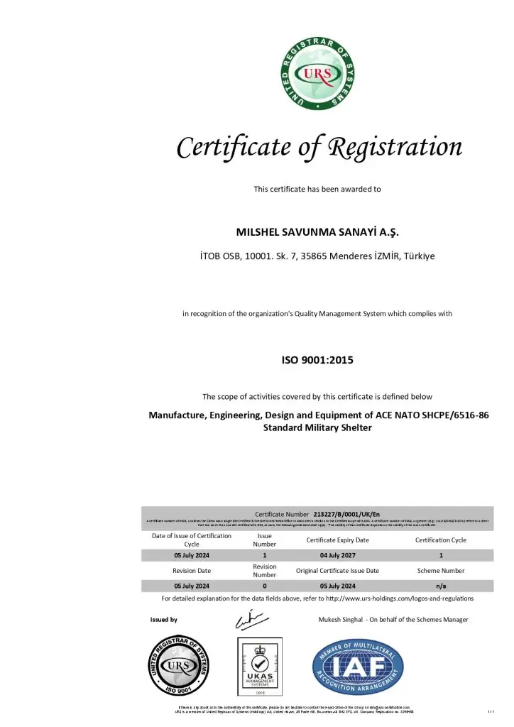 ISO 9001 Certificate